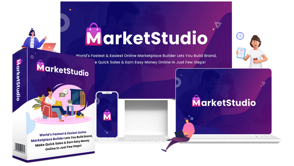 Market Studio OTO Bundle Upsell IMReviewSquad & LogicBeam Softwares